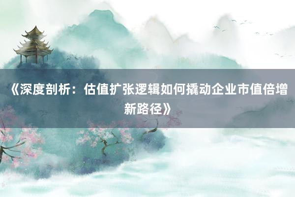 《深度剖析：估值扩张逻辑如何撬动企业市值倍增新路径》
