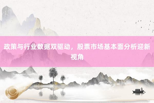 政策与行业数据双驱动，股票市场基本面分析迎新视角